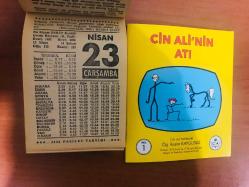 23 Nisan 1986 hediyelik orijinal Fazilet takvim yaprağı (Cin Ali kitabı hediyeli:)