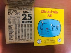 25 Nisan 1986 hediyelik orijinal Fazilet takvim yaprağı (Cin Ali kitabı hediyeli:)