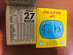 27 Nisan 1986 hediyelik orijinal Fazilet takvim yaprağı (Cin Ali kitabı hediyeli:)