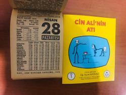 28 Nisan 1986 hediyelik orijinal Fazilet takvim yaprağı (Cin Ali kitabı hediyeli:)