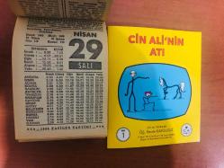 29 Nisan 1986 hediyelik orijinal Fazilet takvim yaprağı (Cin Ali kitabı hediyeli:)