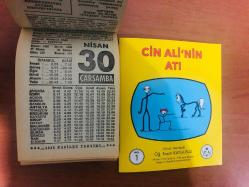 30 Nisan 1986 hediyelik orijinal Fazilet takvim yaprağı (Cin Ali kitabı hediyeli:)