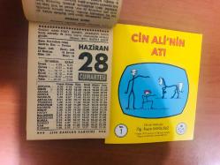 28 Haziran 1986 hediyelik orijinal Fazilet takvim yaprağı (Cin Ali kitabı hediyeli:)