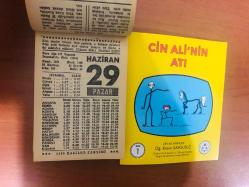 29 Haziran 1986 hediyelik orijinal Fazilet takvim yaprağı (Cin Ali kitabı hediyeli:)