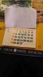 TÜRKİYE EMLAK KREDİ BANKASI 1968 SENESİ TAKVİMİ...