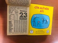 23 Temmuz 1986 hediyelik orijinal Fazilet takvim yaprağı (Cin Ali kitabı hediyeli:)