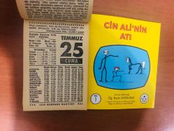 25 Temmuz 1986 hediyelik orijinal Fazilet takvim yaprağı (Cin Ali kitabı hediyeli:)