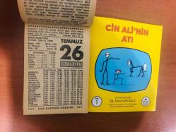 26 Temmuz 1986 hediyelik orijinal Fazilet takvim yaprağı (Cin Ali kitabı hediyeli:)