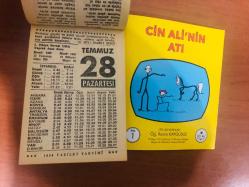 28 Temmuz 1986 hediyelik orijinal Fazilet takvim yaprağı (Cin Ali kitabı hediyeli:)