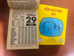 29 Temmuz 1986 hediyelik orijinal Fazilet takvim yaprağı (Cin Ali kitabı hediyeli:)