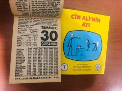 30 Temmuz 1986 hediyelik orijinal Fazilet takvim yaprağı (Cin Ali kitabı hediyeli:)