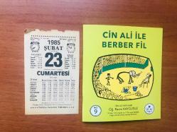 23 Şubat 1985 hediyelik orijinal Türkiye gazetesi takvim yaprağı (Cin Ali kitabı hediyeli:)