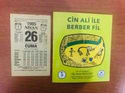 26 Nisan 1985 hediyelik orijinal Türkiye gazetesi takvim yaprağı (Cin Ali kitabı hediyeli:)