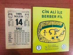 14 Mayıs 1985 hediyelik orijinal Türkiye gazetesi takvim yaprağı (Cin Ali kitabı hediyeli:)