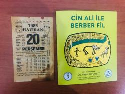 20 Haziran 1985 hediyelik orijinal Türkiye gazetesi takvim yaprağı (Cin Ali kitabı hediyeli:)