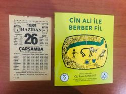 26 Haziran 1985 hediyelik orijinal Türkiye gazetesi takvim yaprağı (Cin Ali kitabı hediyeli:)