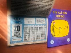 20 Şubat 1984 hediyelik orijinal Diyanet takvim yaprağı (Cin Ali kitabı hediyeli:)