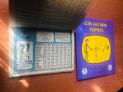 27 Şubat 1984 hediyelik orijinal Diyanet takvim yaprağı (Cin Ali kitabı hediyeli:)