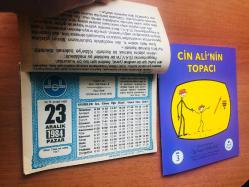 23 Aralık 1984 hediyelik orijinal Diyanet takvim yaprağı (Cin Ali kitabı hediyeli:)
