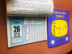 26 Aralık 1984 hediyelik orijinal Diyanet takvim yaprağı (Cin Ali kitabı hediyeli:)