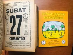27 Şubat 1982 hediyelik orijinal Saatli Maarif takvim yaprağı (Cin Ali kitabı hediyeli:)