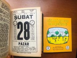 28 Şubat 1982 hediyelik orijinal Saatli Maarif takvim yaprağı (Cin Ali kitabı hediyeli:)
