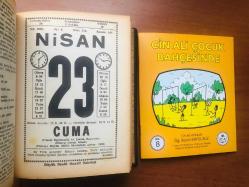 23 Nisan 1982 hediyelik orijinal Saatli Maarif takvim yaprağı (Cin Ali kitabı hediyeli:)