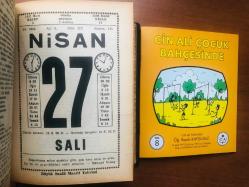 27 Nisan 1982 hediyelik orijinal Saatli Maarif takvim yaprağı (Cin Ali kitabı hediyeli:)