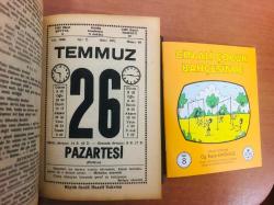 26 Temmuz 1982 hediyelik orijinal Saatli Maarif takvim yaprağı (Cin Ali kitabı hediyeli:)