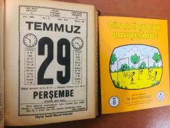 29 Temmuz 1982 hediyelik orijinal Saatli Maarif takvim yaprağı (Cin Ali kitabı hediyeli:)
