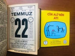 22 Temmuz 1981 hediyelik orijinal Saatli Maarif takvim yaprağı (Cin Ali kitabı hediyeli:)