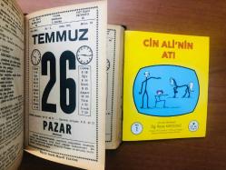 26 Temmuz 1981 hediyelik orijinal Saatli Maarif takvim yaprağı (Cin Ali kitabı hediyeli:)