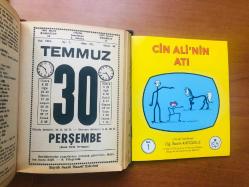 30 Temmuz 1981 hediyelik orijinal Saatli Maarif takvim yaprağı (Cin Ali kitabı hediyeli:)