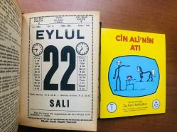 22 Eylül 1981 hediyelik orijinal Saatli Maarif takvim yaprağı (Cin Ali kitabı hediyeli:)