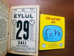 29 Eylül 1981 hediyelik orijinal Saatli Maarif takvim yaprağı (Cin Ali kitabı hediyeli:)