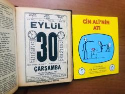 30 Eylül 1981 hediyelik orijinal Saatli Maarif takvim yaprağı (Cin Ali kitabı hediyeli:)
