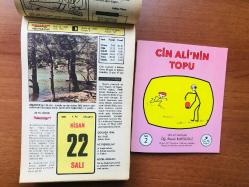 22 Nisan 1980 hediyelik orijinal Hürriyet takvim yaprağı (Cin Ali kitabı hediyeli:)