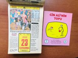 23 Nisan 1980 hediyelik orijinal Hürriyet takvim yaprağı (Cin Ali kitabı hediyeli:)
