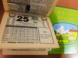 25 Nisan 2000 hediyelik orijinal Türkiye gazetesi takvim yaprağı (Cin Ali kitabı hediyeli:)