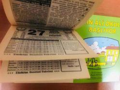 27 Nisan 2000 hediyelik orijinal Türkiye gazetesi takvim yaprağı (Cin Ali kitabı hediyeli:)