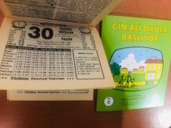 30 Nisan 2000 hediyelik orijinal Türkiye gazetesi takvim yaprağı (Cin Ali kitabı hediyeli:)