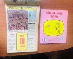 19 Ekim 1980 hediyelik orijinal Hürriyet takvim yaprağı (Cin Ali kitabı hediyeli:)