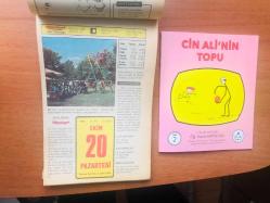 20 Ekim 1980 hediyelik orijinal Hürriyet takvim yaprağı (Cin Ali kitabı hediyeli:)