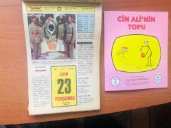 23 Ekim 1980 hediyelik orijinal Hürriyet takvim yaprağı (Cin Ali kitabı hediyeli:)