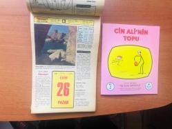 26 Ekim 1980 hediyelik orijinal Hürriyet takvim yaprağı (Cin Ali kitabı hediyeli:)