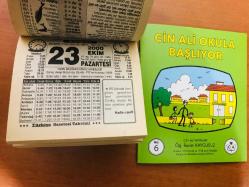 23 Ekim 2000 hediyelik orijinal Türkiye gazetesi takvim yaprağı (Cin Ali kitabı hediyeli:)