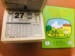 27 Ekim 2000 hediyelik orijinal Türkiye gazetesi takvim yaprağı (Cin Ali kitabı hediyeli:)