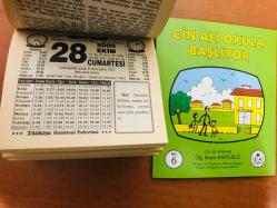 28 Ekim 2000 hediyelik orijinal Türkiye gazetesi takvim yaprağı (Cin Ali kitabı hediyeli:)