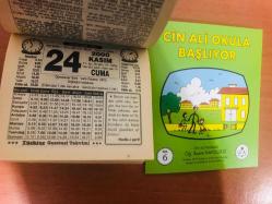 24 Kasım 2000 hediyelik orijinal Türkiye gazetesi takvim yaprağı (Cin Ali kitabı hediyeli:)