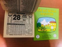 28 Kasım 2000 hediyelik orijinal Türkiye gazetesi takvim yaprağı (Cin Ali kitabı hediyeli:)